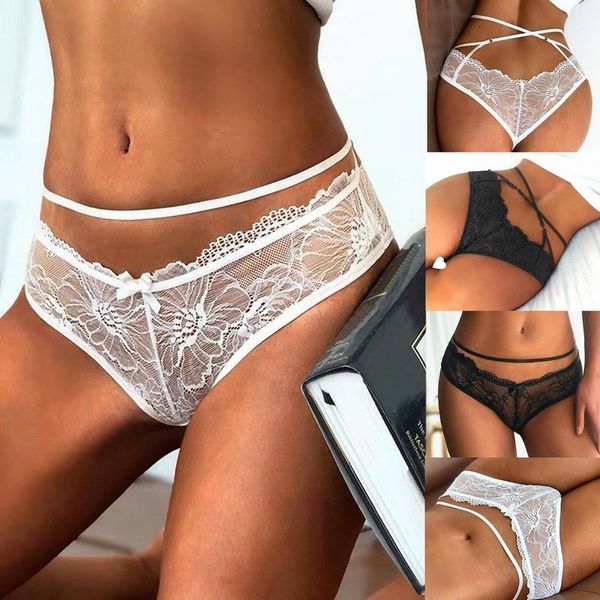 

salablewomen's underwear ees string t back lingerie soft comfortable strike nightwear solid holder panties elasticity, Black;pink