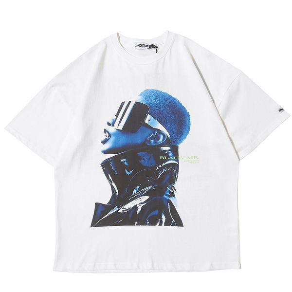 

2021 summer short sleeve woman shirts printed tshirt for women oversized streetwear graphic hip hop new fashion bn0a, White