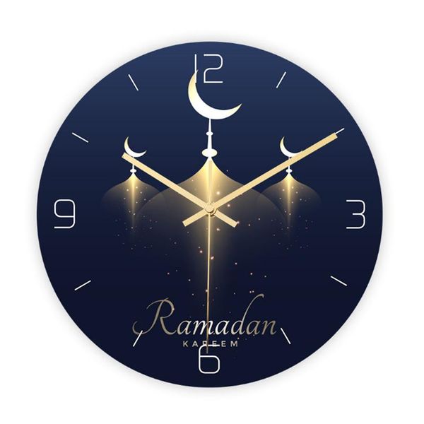 

wall clocks frameless 3d clock decal sticker muslim ramadan mubarak home decor movement islamic
