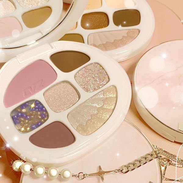 

eye shadow eyeshadow palette pearlescent fine flash repairing makeup blush water proof long-lasting powder