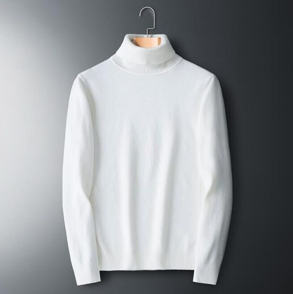 

fashion men's long sleeve knitted sweater warm spring and autumn women's round neck pullover simple solid casual sweatshirt knitte, White;black