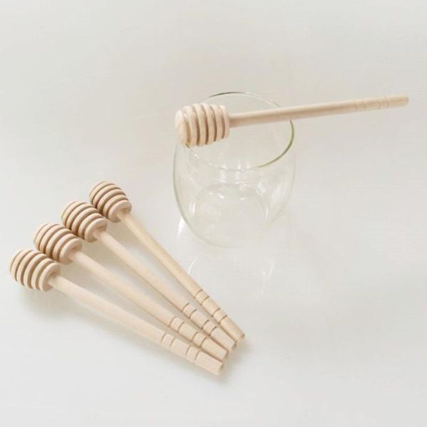 

spoons 18pcs creative honey stirring stick practical wooden tea drink mixing for bar home