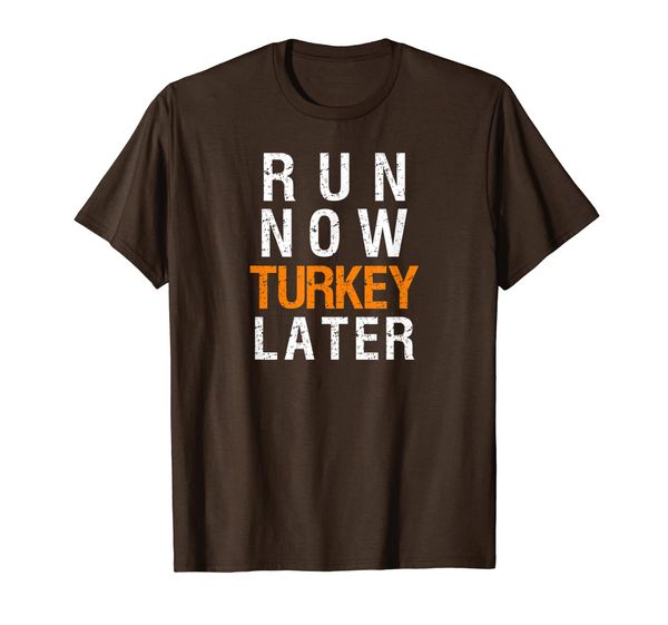 

Run Now Turkey Later Trot Squad Funny Thanksgiving T-Shirt, Mainly pictures