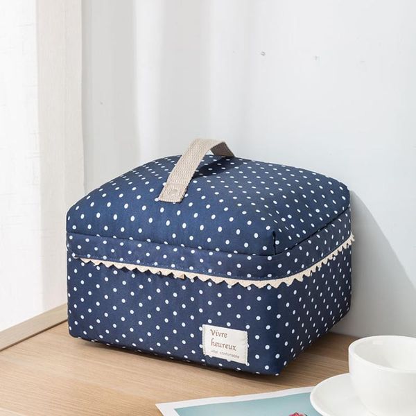 

storage bags mini canvas camping bag laundry handles dust proof folding clothes organizer tasche home ed50sn