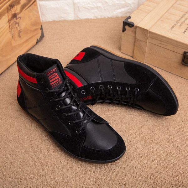 

cimim winter outdoor high casual shoes large size comfortable keep warm mens shoes new fashion sneakers male j9id#, Black