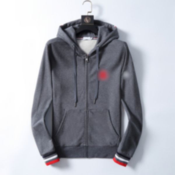 

luxury hooded sweater hoodies monclair jacket men desinger sweater europe and america sweatshirts mens designers sweaters fashion coat, Black