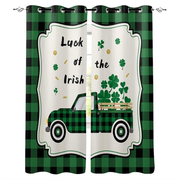 

curtain & drapes st. patrick's day car curtains bedroom living room custom drape kitchen window divider door