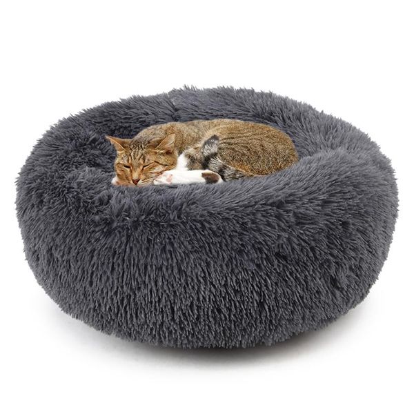 

round dog bed washable pet cat house dog breathable lounger sofa for small medium dogs super soft plush pads products for dogs