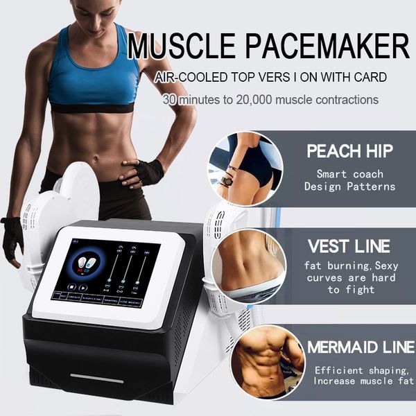 Sistema de refrigeração de ar atualizado Shaper Corporal Máquina de emagrecimento Hi-EMT EMS Muscle Stimulator 7 Tesla Magnetic Muscle Trainer Fat Burning Sculpt Beleza Dispositivo