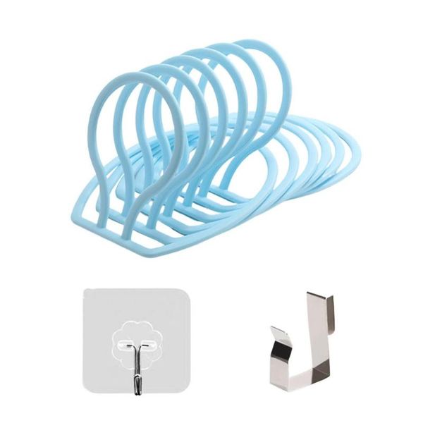

hangers & racks hat rack 6 rings cap hanger organizer over door wall-mounted hook closet baseball display storage for scarves handb