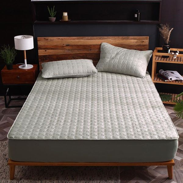 

sheets & sets fitted sheet single piece with cotton protective cover thickened non slip mattress full bag dust proof bedspread