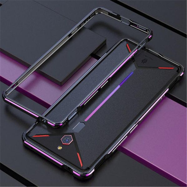 

cell phone pouches metal bumper case for zte nubia red magic 6 pro armor shockproof aluminum cover 5g 5s 3s 3 coques funda