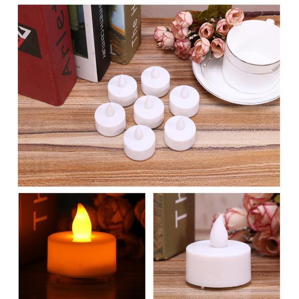 

creative led candle multicolor lamp simulation color flame light home wedding birthday party festival de jllrun