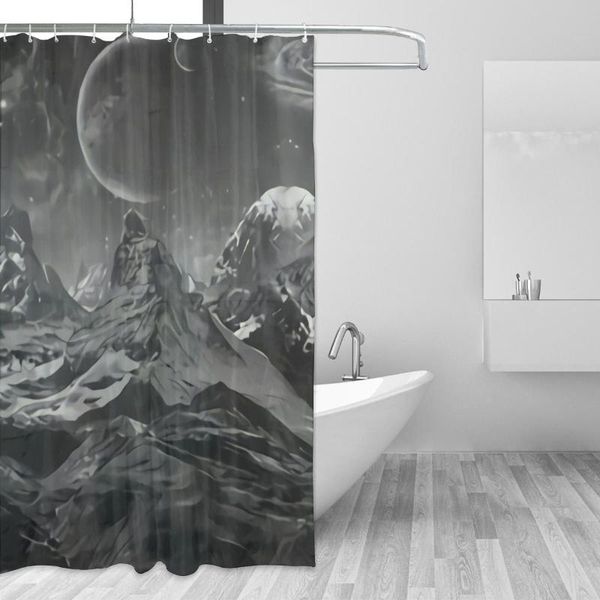 

shower curtains 2021 space pattern showering bath decoration in the bathroom custom for adults and kids gift