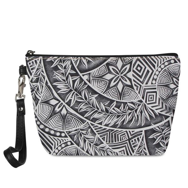 

polynesian style shell hand semi-circular cosmetic storage bag portable