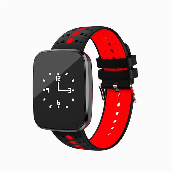 V6 Smart Watch Pressão de sangue Monitor Frequente Monitor Sports Smart WristWatch IP67 Bluetooth Previsão do tempo Pulseira para iPhone Android