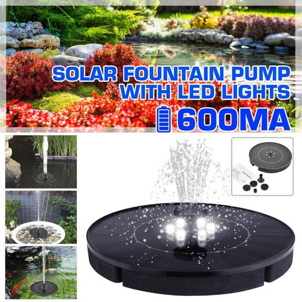 

led solar water fountain floating solar fountain with led light outdoor landscape garden decor floating pool pump