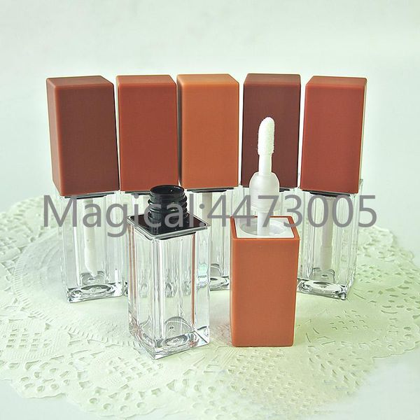 

storage bottles & jars 40pcs 5ml empty diy pumpkin color lip gloss tube elegant reddish brown cosmetic lipbalm liquid lipstick refillable bo