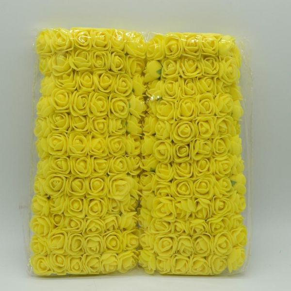 

144pcs pompon foam roses bouquet for home wedding decor christmas wreath diy garlands gifts scrapbooking artificial jlljlt