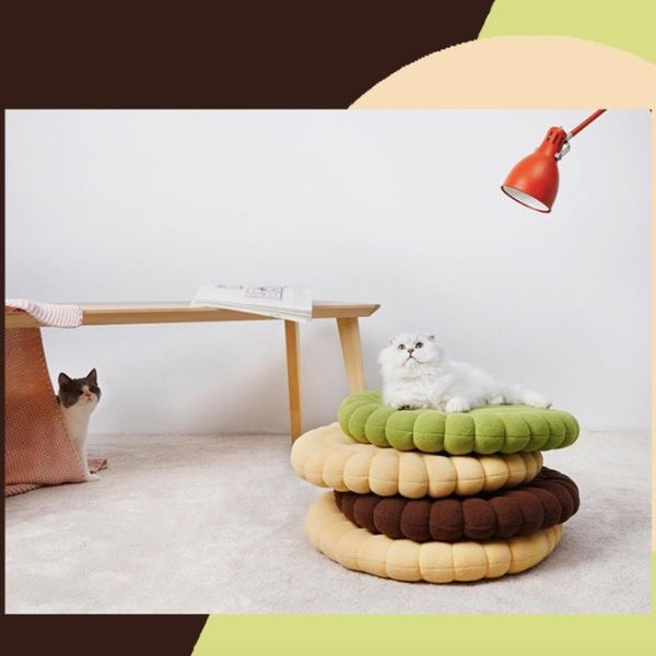 

cat beds & furniture lovely soft cartoon mat pet non-slip carpet for pets kitten puppy dogs home summer bed supplies