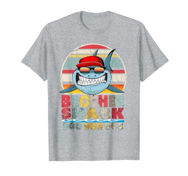 

brother shark tee, cute retro vintage doo doo funny gift t-shirt, White;black