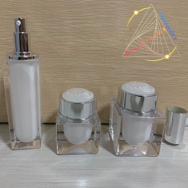 

crystal diamond acrylic cream jar bottle high-grade lotion essence spray perfume cosmetics package cosmetic containers original milk white c