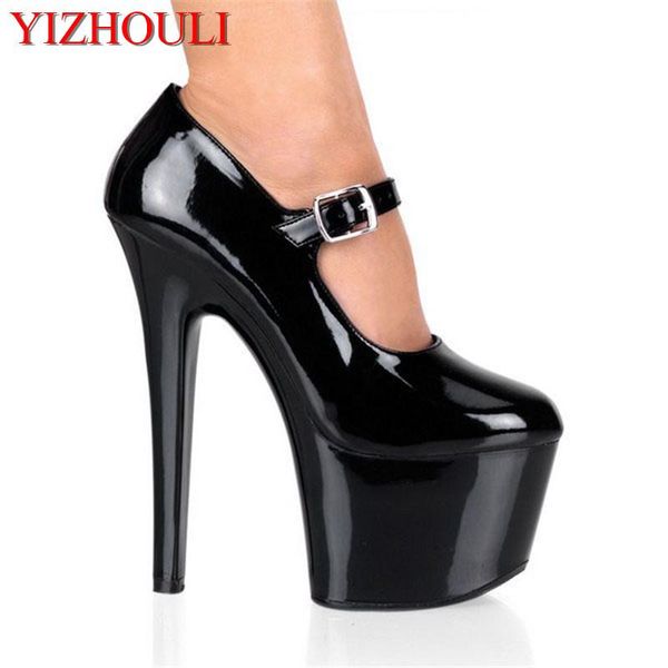 

dress shoes 15cm high with runway looks simple and comfortable super heels nightclub, Black