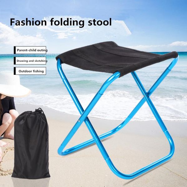 

outdoor folding stool portable fishing bench chair aluminum alloy beach chair travel ultra light mazza