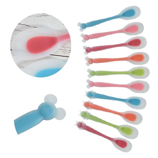 

spoons baby utensils bee animal meal toddler soup dishwasher safe for babies and kids flatware self-feeding