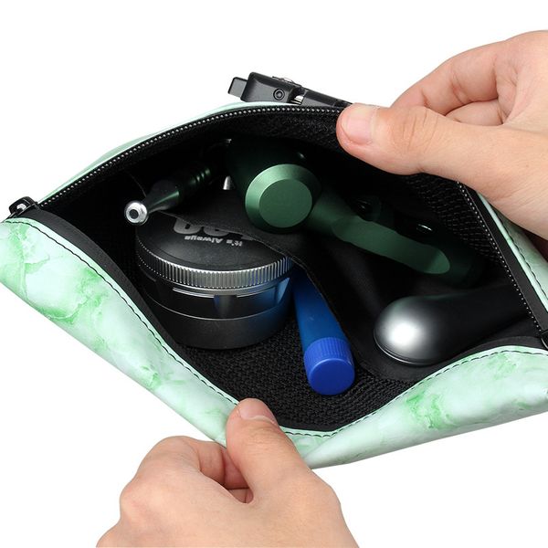 

smoking smell proof bag pu tobacco pouch with combination lock for herb odor proof stash container case storage drop shipping 61 w2