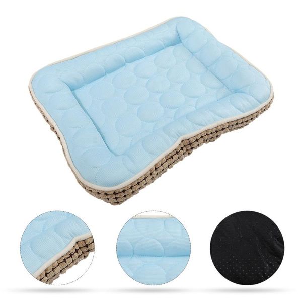 

kennels & pens cooling dog bed summer ice pet pad cushion sleeping breathable mat