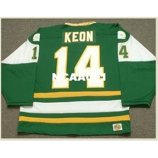 

668 #14 dave keon new england whalers 1978 wha retro hockey jersey or custom any name or number retro jersey, Black