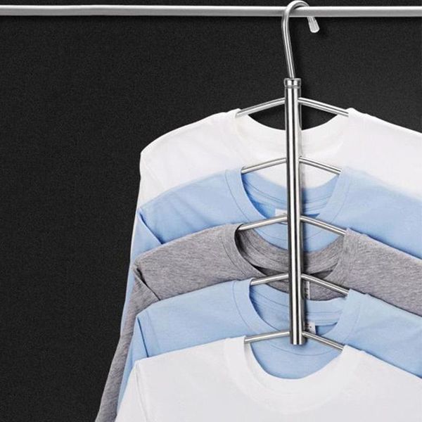 

hangers & racks [ clearance sale ]5 layers anti-slip stainless steel sweater shirt hanging clothes hanger clothing storage space saver