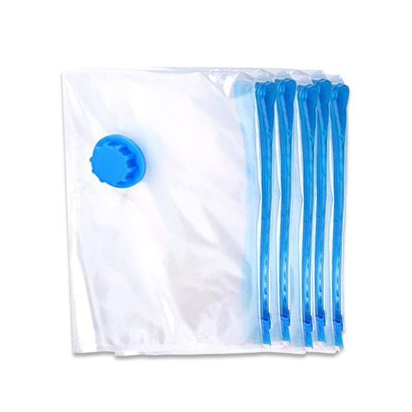 

clothing & wardrobe storage reusable vacuum compression bag,double-zip seal and triple turbo-valve home clothes organization bag