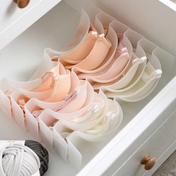 

storage drawers 6pcs/set underwear boxes stable stackable bra clothes rack wardrobe drawer divider finishing combination organizer