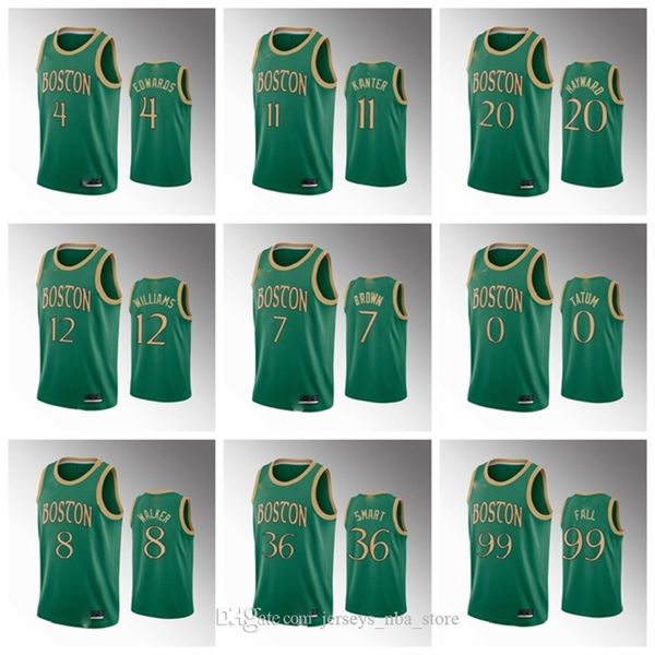 

Boston\rCeltics\rMen Basketball Green Jersey Tacko Fall Marcus Smart Gordon Hayward Enes Kanter Kemba Walker Jaylen Brown Tatum, Color5