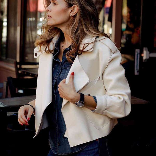 

women's leather & faux carteira de couro feminina, princesa fara, casaco para mulheres, moda inverno e outono 502o, Black