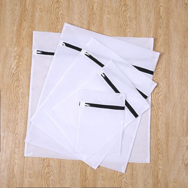 

zippered mesh laundry bag polyester laundry wash bags coarse net basket bags for washing machines mesh bra bag