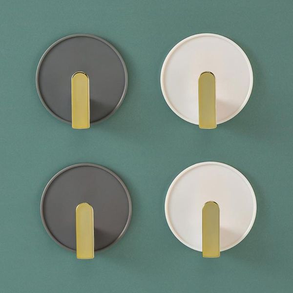 

hangers & racks thicken 4pcs stylish saving space door hanger waterproof wall hooks punch-for kitchen