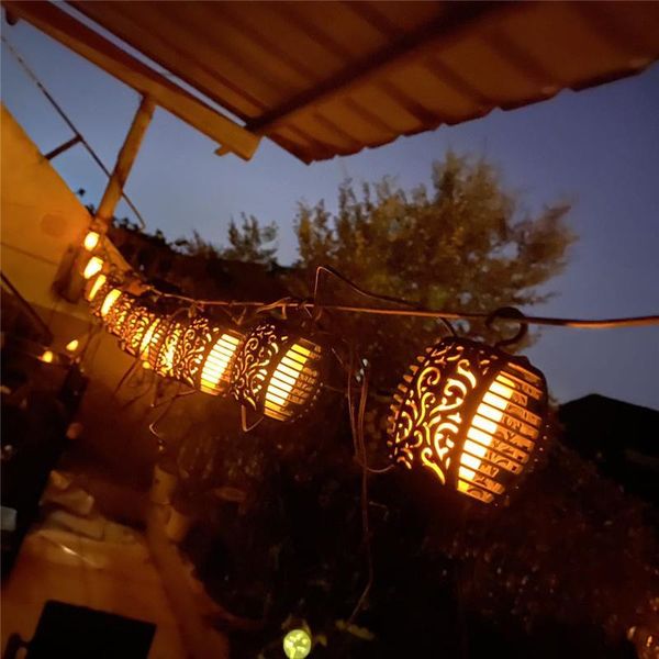 

solar lamps led light outdoor lanterns garden lights waterproof hanging lantern decoration