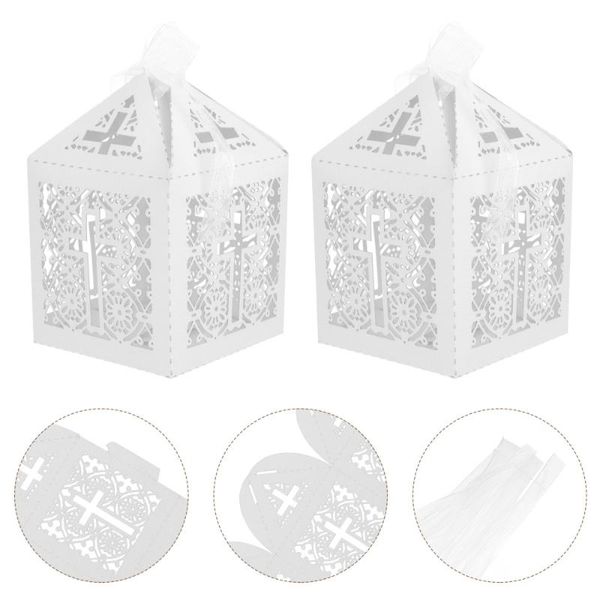 

gift wrap 20pcs christian cross storage boxes paper candy packing case