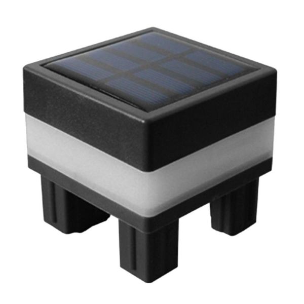 

outdoor wall lamps square solar powered pillar light ip44 waterproof post cap led fence street lamp for cottage courtyard garden deco