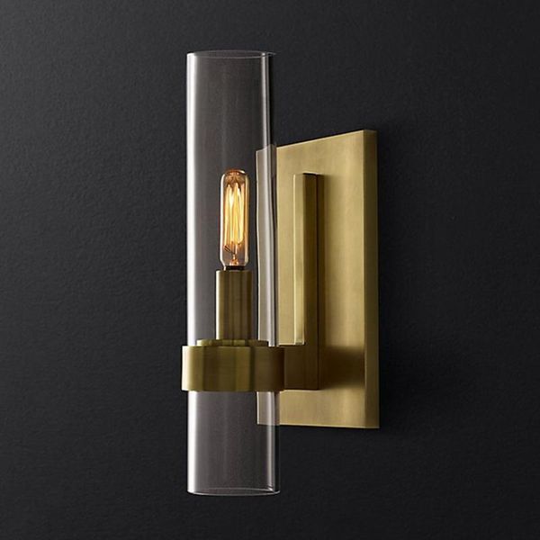 

wall lamp rh nordic glass post-modern bedroom bedside light fixture el mirror restaurant aisle stair sconce