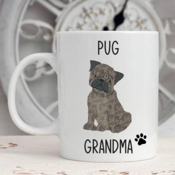 

mugs pug grandma mug 11oz ceramic coffee birthday christmas day gifts creative