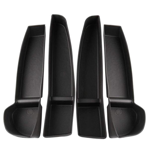 

car organizer 4pcs door side storage box armrest container compatible with model 3