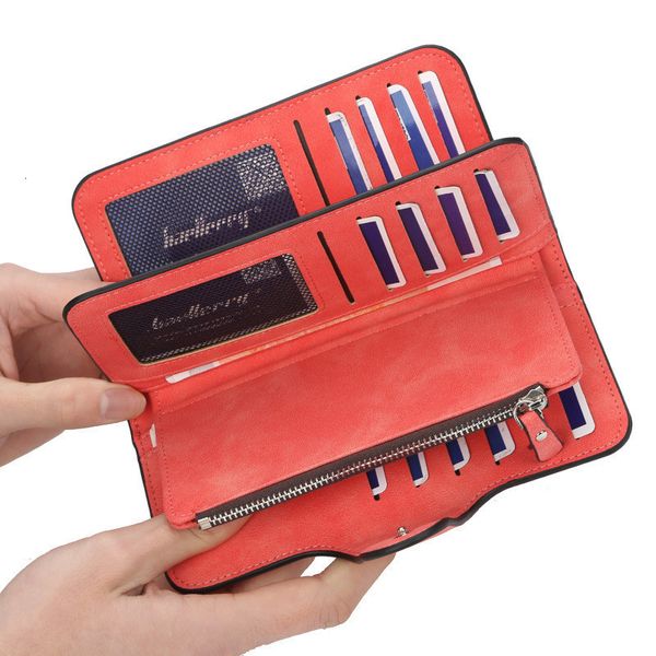 

pu learn clutch leisure purse pink style women's long portfolios card holders casual pockets, Red;black