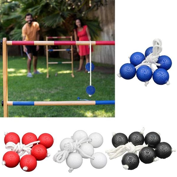 

golf balls 3 pairs ladder ball replacement pe toss set game for outdoor sports