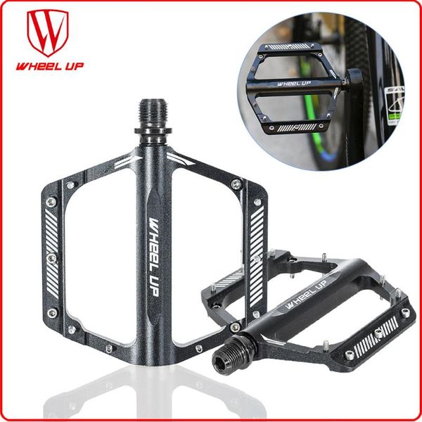 

bike pedals wheel up pedal cycling bearings mountain bicycle aluminum alloy 3 sealed platform accessories