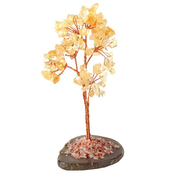 

decorative objects & figurines tablemoney tree mini craft good luck gift home office fortune handmade natural crystal ornaments wealth f