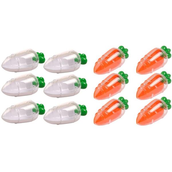 

cartoon carrot shape candy box plastic mini transparent box creative ps storage candy